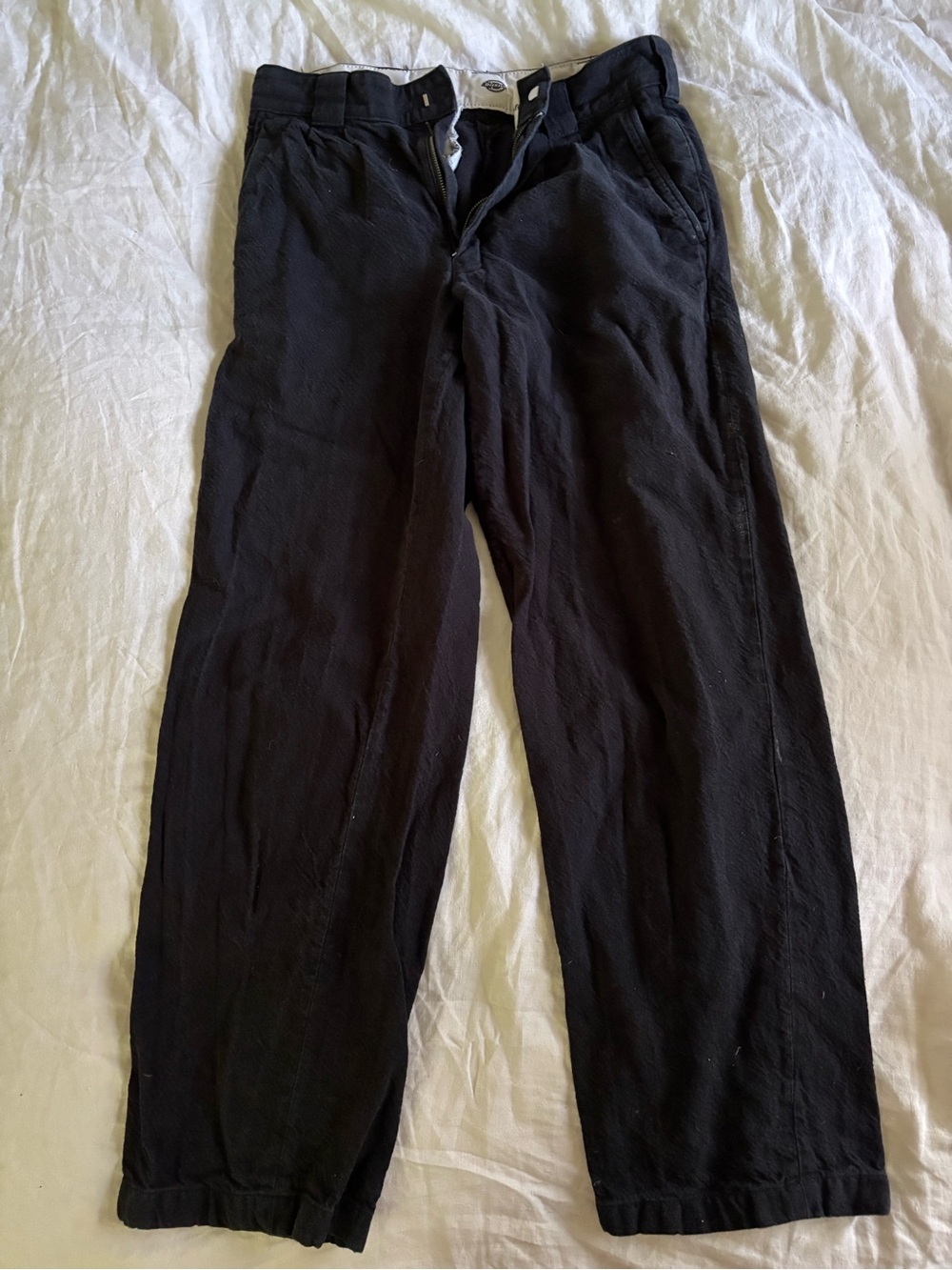 Dickies Black soft washed cotton slacks